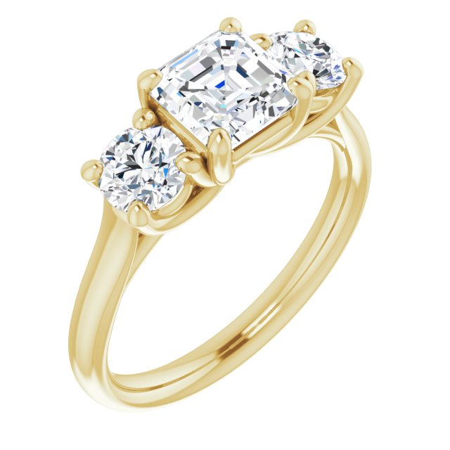 Yellow Gold-Asscher