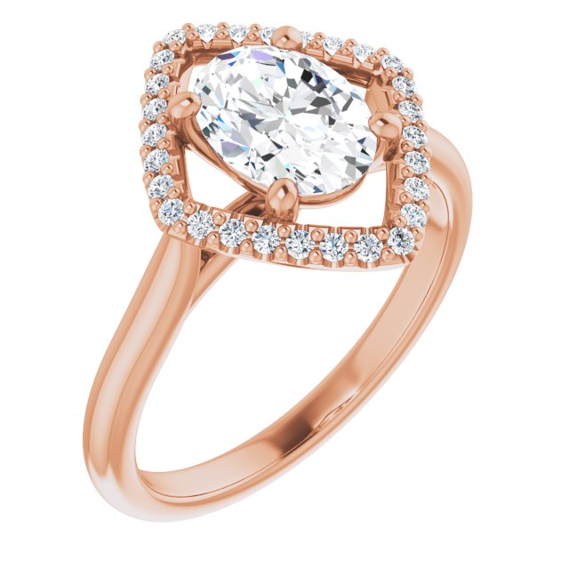 Rose Gold-Oval