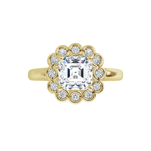 Yellow Gold-Asscher