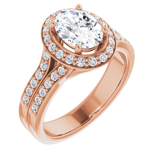 Rose Gold-Oval