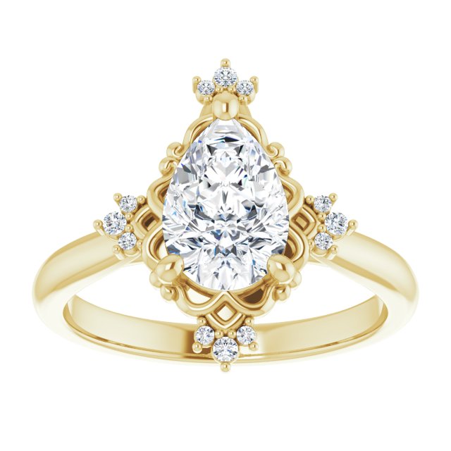 Yellow Gold-Pear