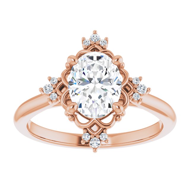 Rose Gold-Oval