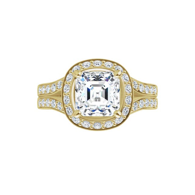 Yellow Gold-Asscher