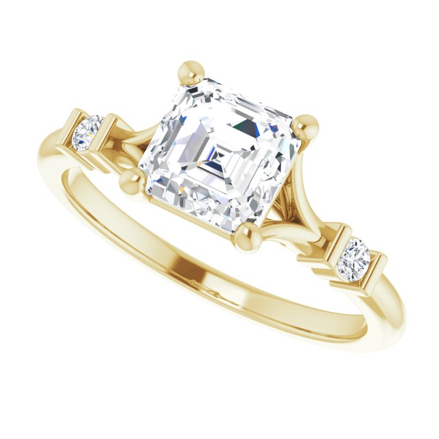 Yellow Gold-Asscher