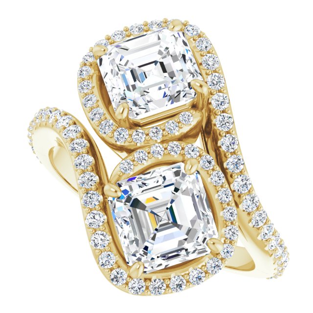 Yellow Gold-Asscher