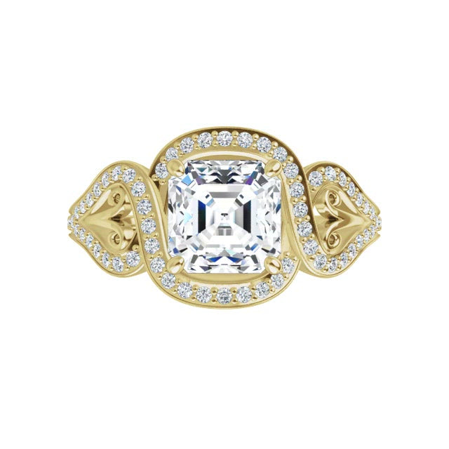 Yellow Gold-Asscher