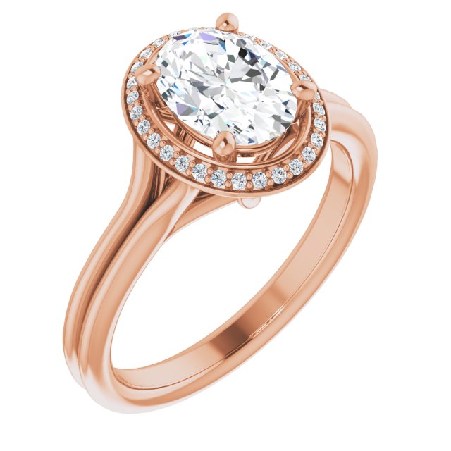 Rose Gold-Oval