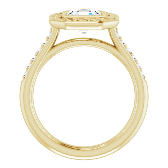 Yellow Gold-Asscher