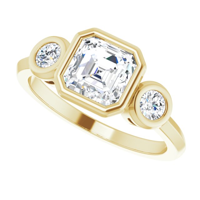 Yellow Gold-Asscher