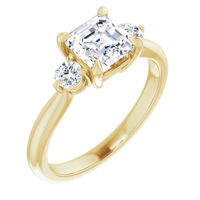 Yellow Gold-Asscher