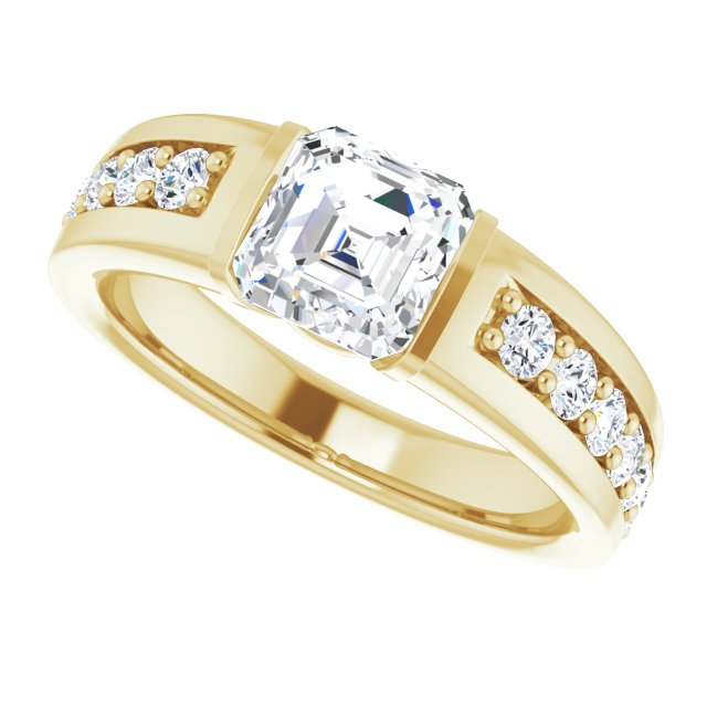 Yellow Gold-Asscher