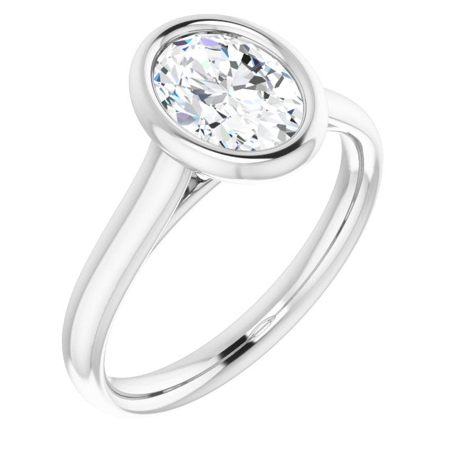 White Gold-Oval