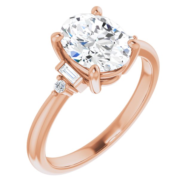 Rose Gold-Oval