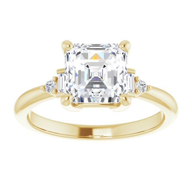 Yellow Gold-Asscher