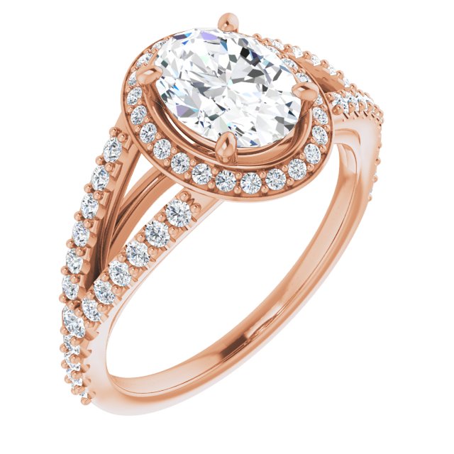 Rose Gold-Oval