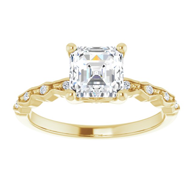 Yellow Gold-Asscher