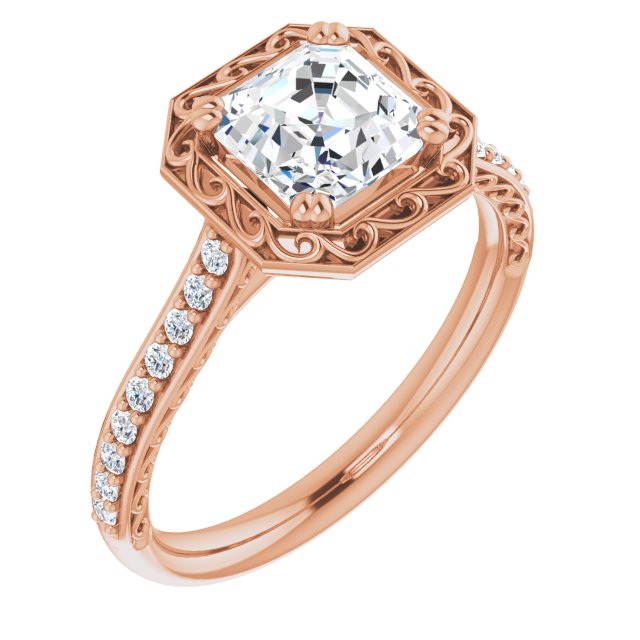 Rose Gold-Asscher