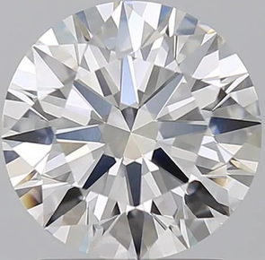Round Lab Grown Diamond D Color / VVS2 Clarity / Ideal Cut (Set in Ring)