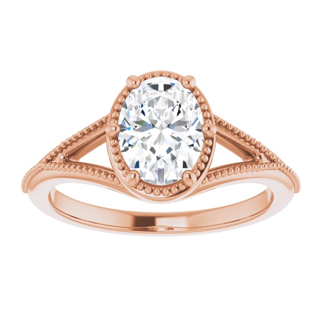 Rose Gold-Oval