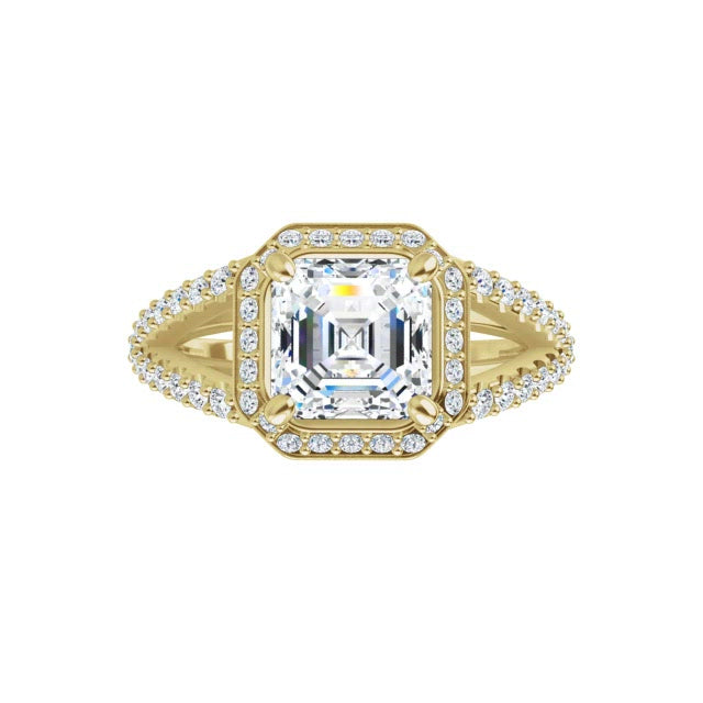 Yellow Gold-Asscher