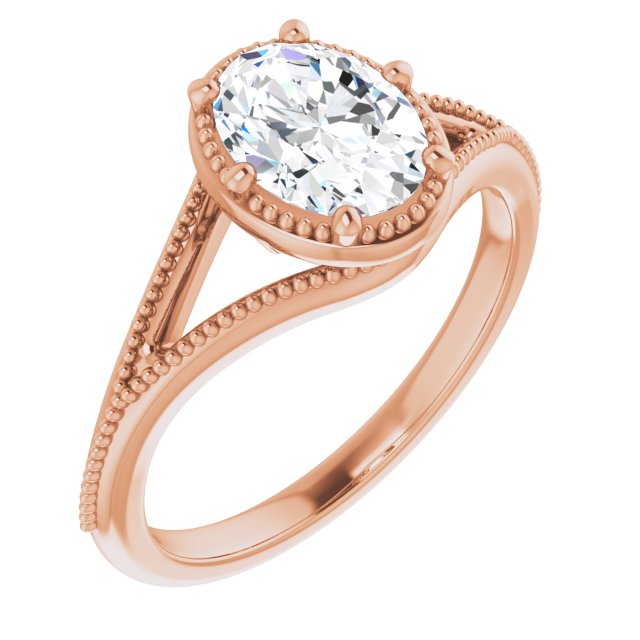 Rose Gold-Oval