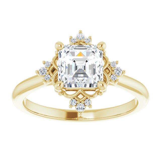 Yellow Gold-Asscher