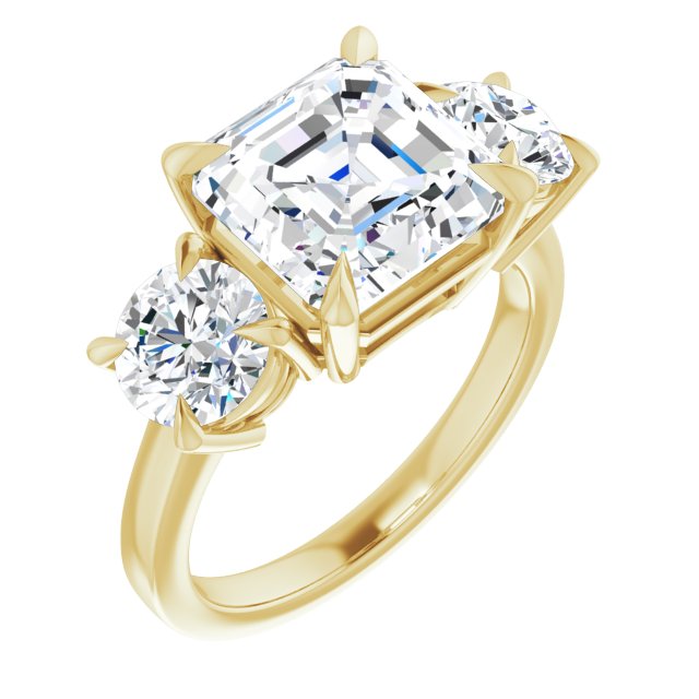Yellow Gold-Asscher