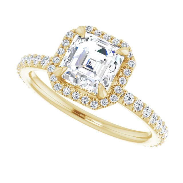 Yellow Gold-Asscher