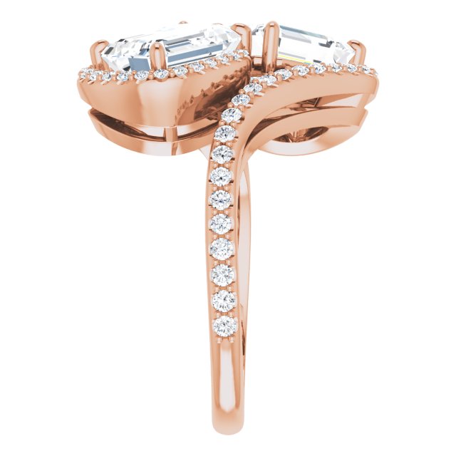 Rose Gold-Emerald
