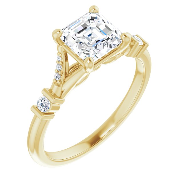 Yellow Gold-Asscher