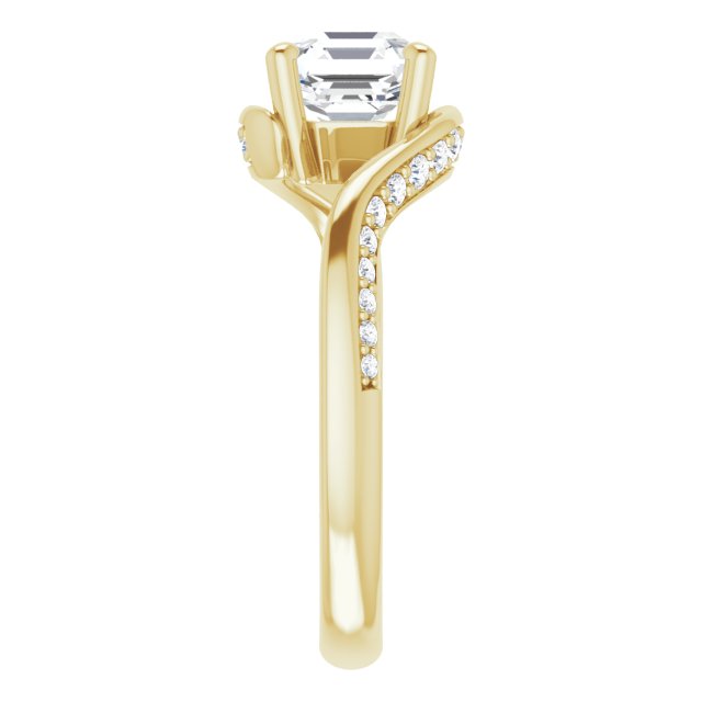 Yellow Gold-Asscher