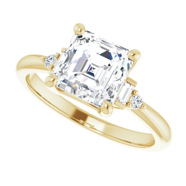 Yellow Gold-Asscher