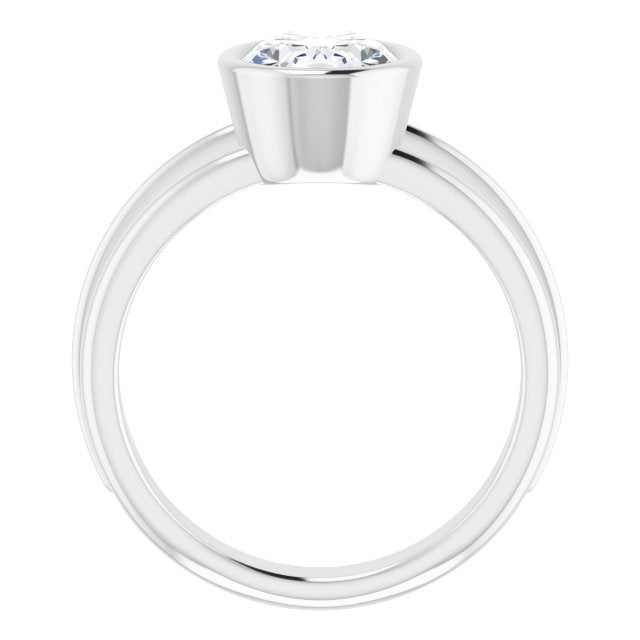 White Gold-Oval