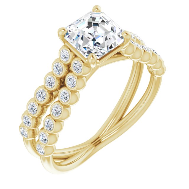 Yellow Gold-Asscher