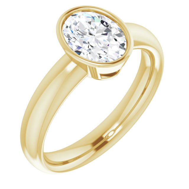 Yellow Gold-Oval