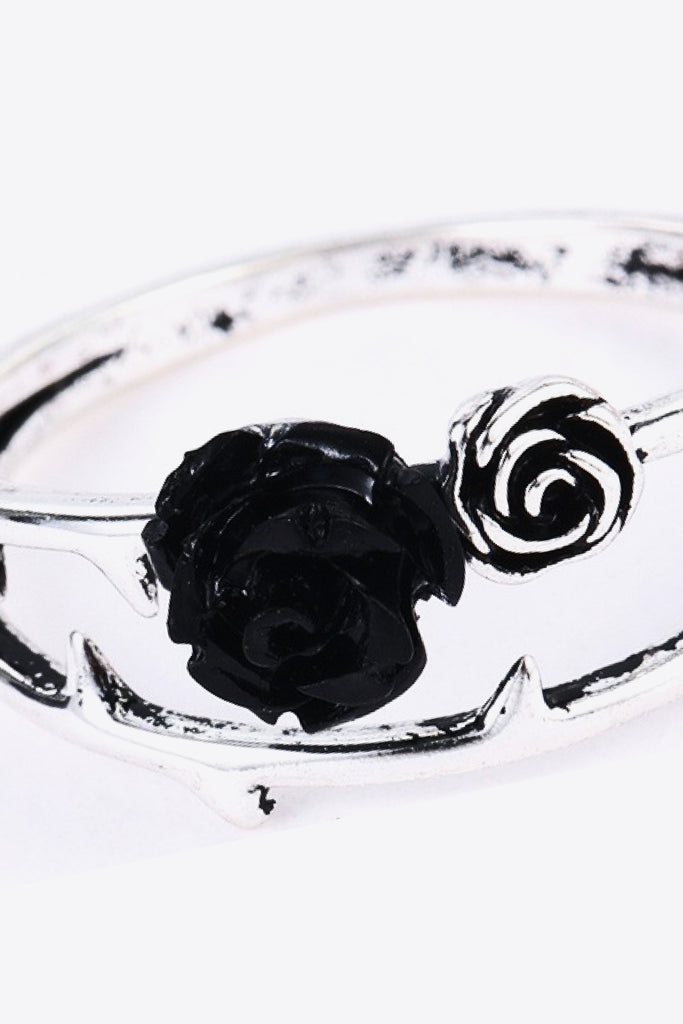 Rose Zinc Alloy Ring