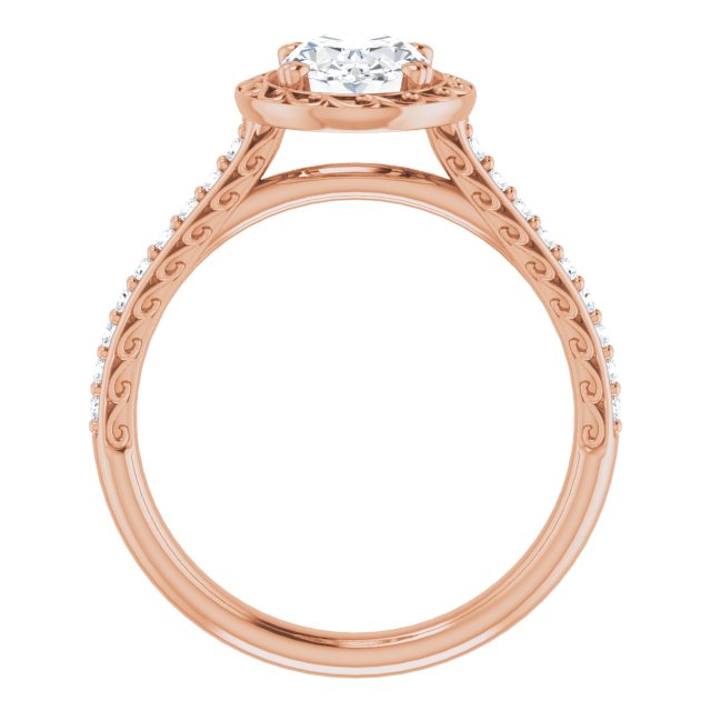 Rose Gold-Oval