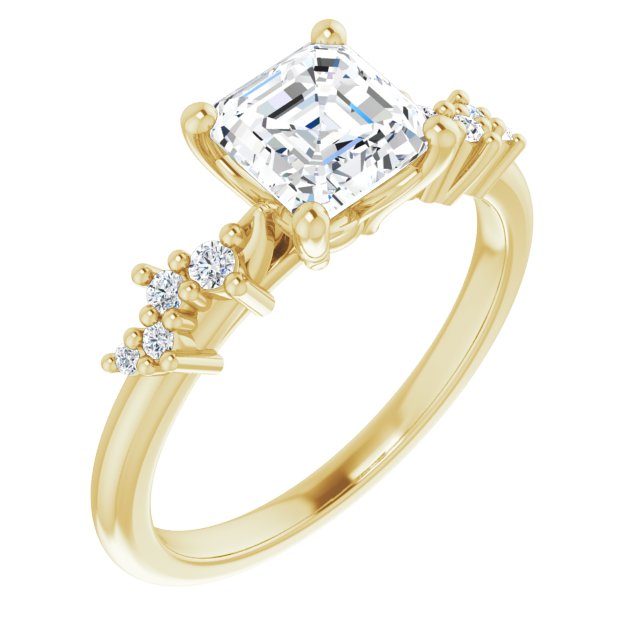 Yellow Gold-Asscher