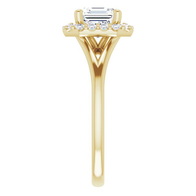 Yellow Gold-Asscher