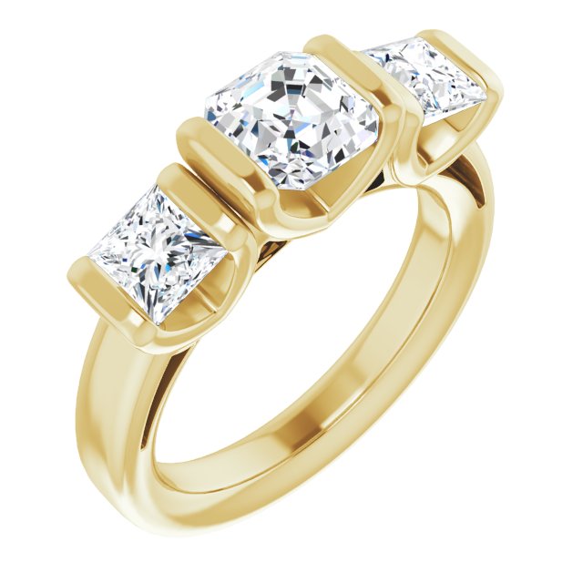 Yellow Gold-Asscher