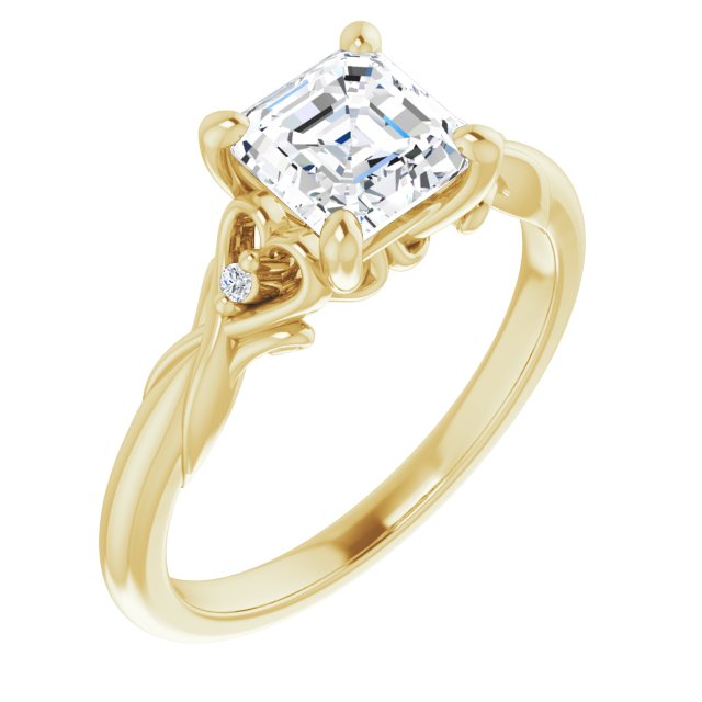 Yellow Gold-Asscher