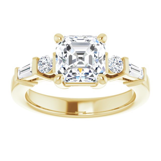 Yellow Gold-Asscher