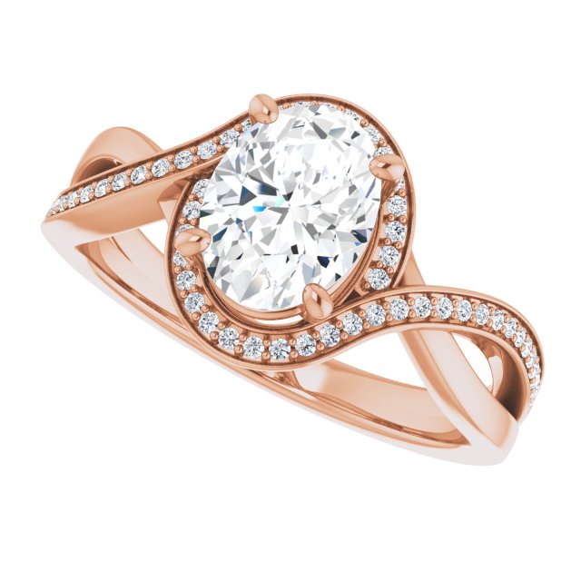 Rose Gold-Oval