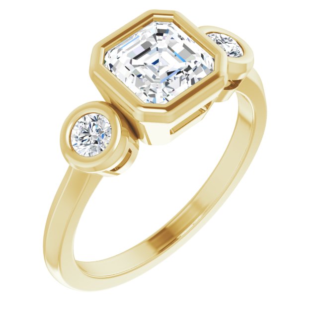 Yellow Gold-Asscher