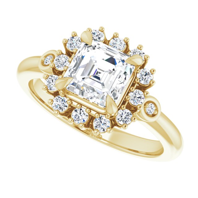 Yellow Gold-Asscher