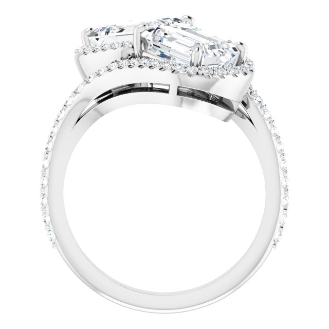 White Gold-Emerald