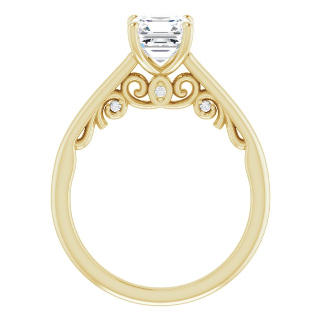 Yellow Gold-Asscher