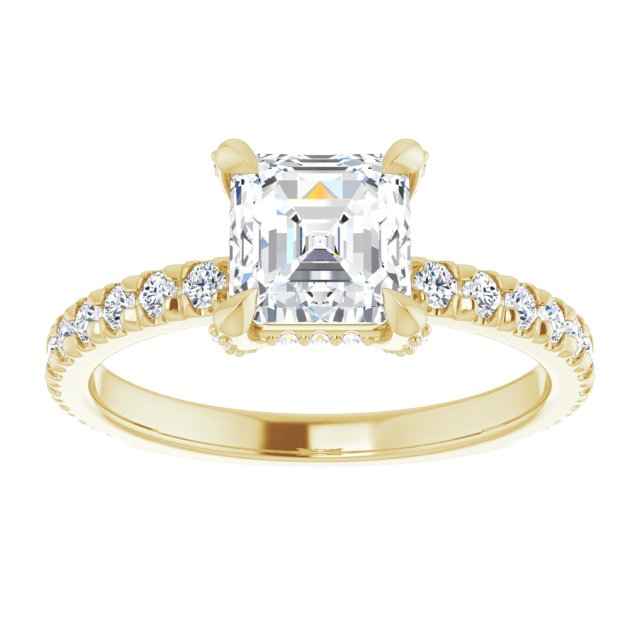 Yellow Gold-Asscher