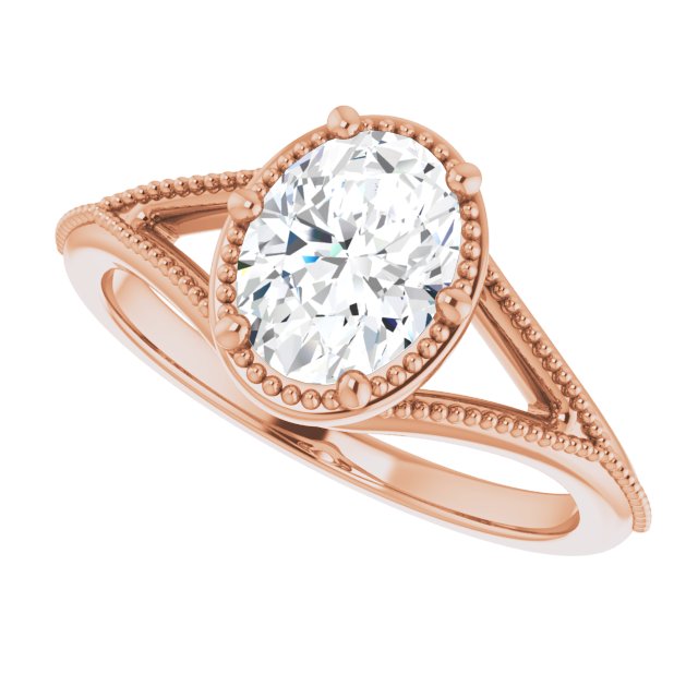 Rose Gold-Oval