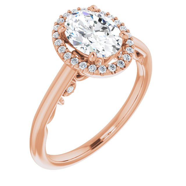 Rose Gold-Oval